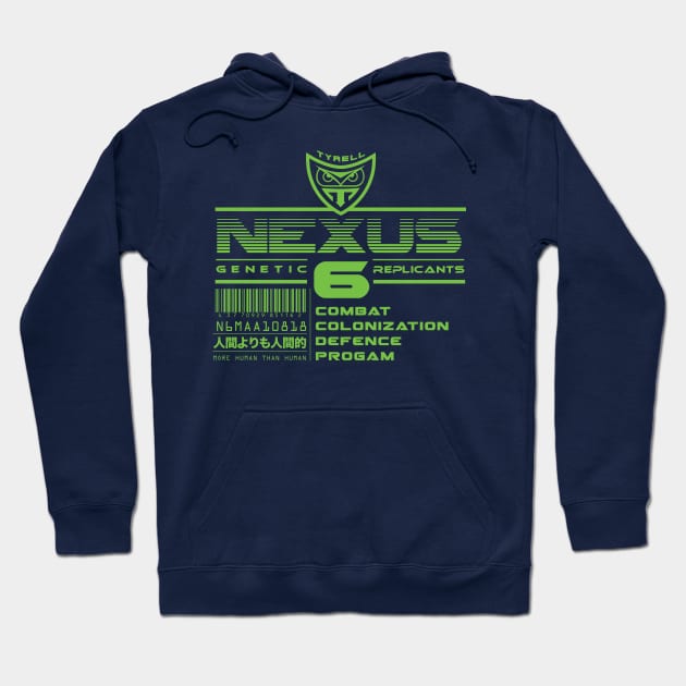 Nexus-6 Hoodie by MindsparkCreative